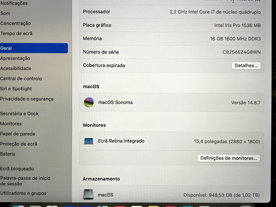 MacBook Pro 15 Mid 2015