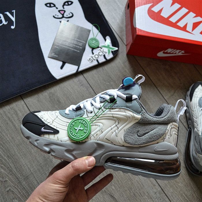Чоловічі кросівки Travis Scott X Nike Air Max 270 "React 'Gray" Розміри 40-45