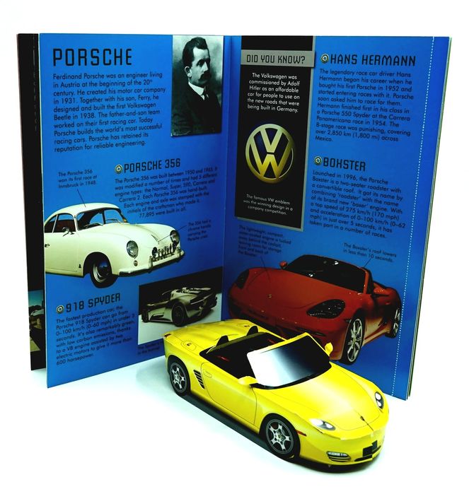 Supercars 4 modele do składania pojazdy szybkie samochody po angielsku