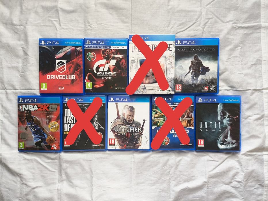 Vários Jogos PlayStation 4 (PS4)
