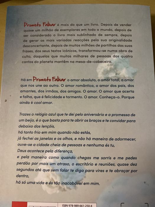 Prometo falhar  Pedro chagas vieira