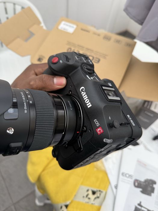 Canon C70 + Adaptador RF Para EF Novinha