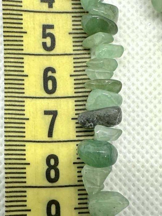 Намисто із  зеленого авантюрину  та  аквамарину