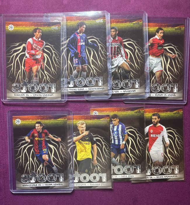 Cartas Roots Topps 2026 Ronaldinho Messi Nazario Henry