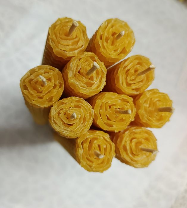 Свічки з вощини 10 шт