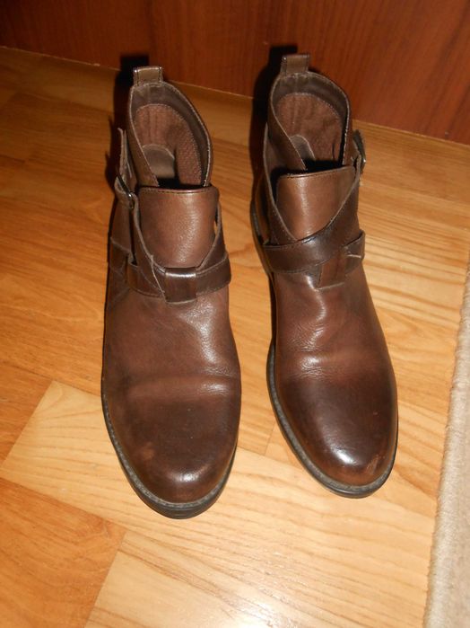 Ecco botki skórzane damskie,36/37/23 cm