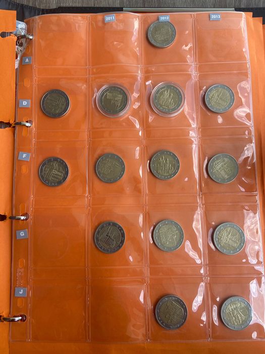 Moedas 2 euros comemorativas Alemanha