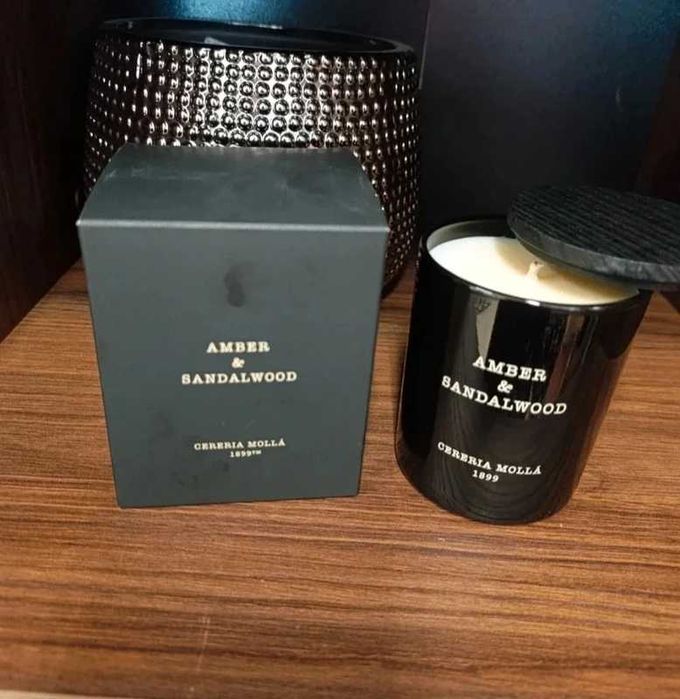Vela Aromática Amber & Sandalwood 230GR - Cereria Molla