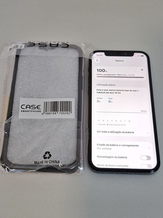 iPhone 12 Pro APPLE (6.1'' - 128 GB - Azul Pacífico) - Oferta Capa Original + Capa Nova antiqueda e antichoque +Cabo e Carregador tudo NOVO