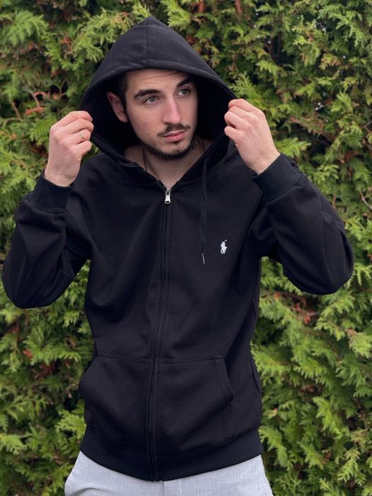 Зип-Худи Polo Ralph Lauren черная Зипка Поло Ральф Лоурен мужская худи