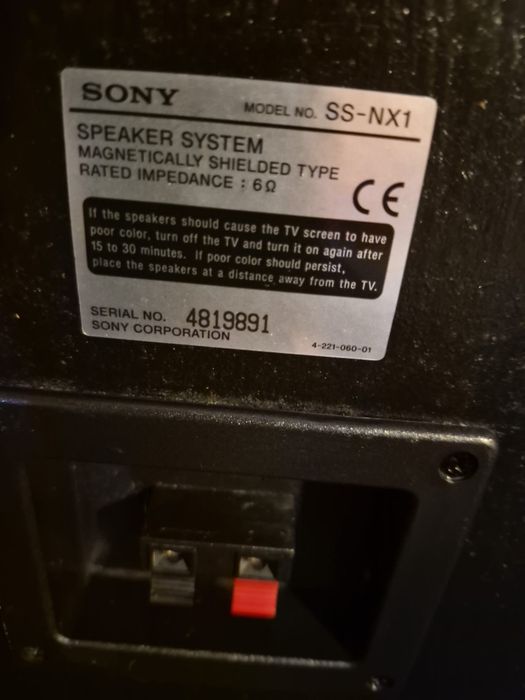 Sistema de Som Sony MHC-NX1 – Colunas SS-NX1