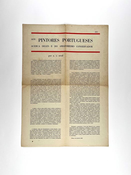 António Areal Manifesto aos pintores portugueses 1963