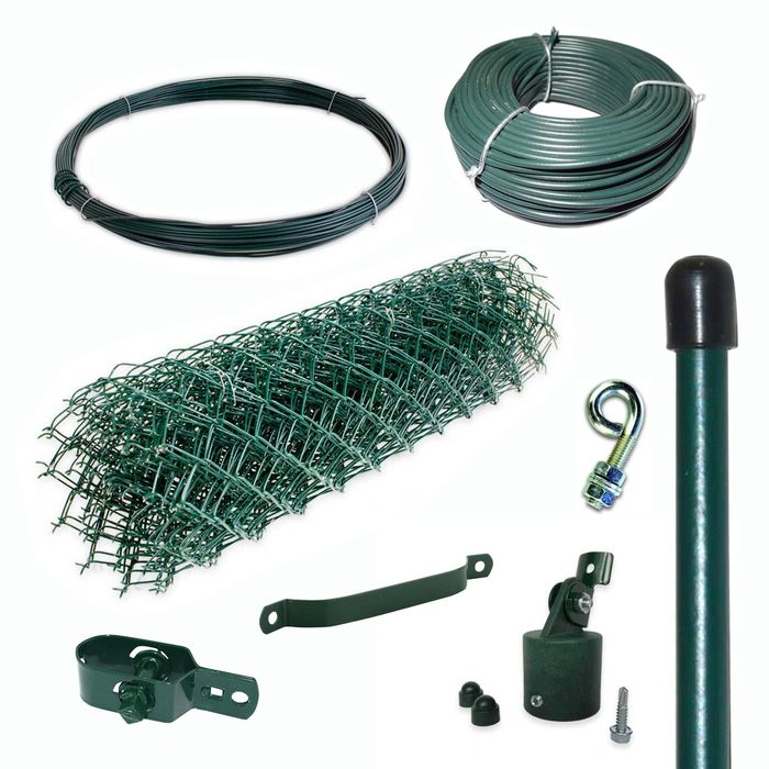 Kompletne ogrodzenie h 1 m zielone 100 mb