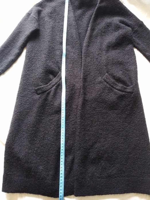 Sweter długi kardigan XS