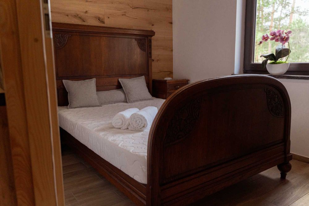 Domek parterowy z sauną jacuzzi na wyłączność.  Blisko Lasy , Jeziora,