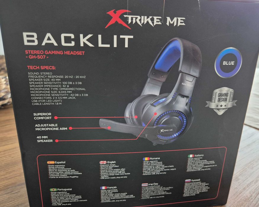 Fones XTRIKE ME Backlit Stereo Gaming Headset - GH-507