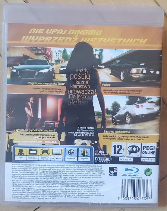 Диск Need for speed Undercover для PS3
