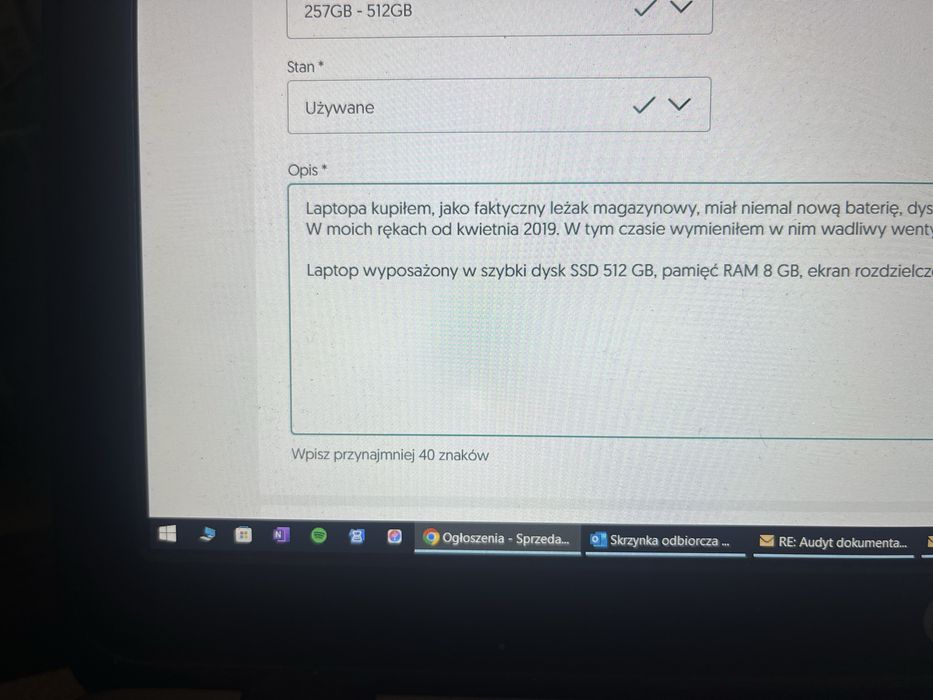 Laptop HP Elitebook 820 2 gen., 8GB, SSD 512GB, 12.5 cala, modem LTE