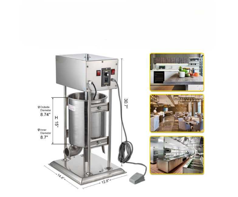 Elektryczna Nadziewarka do Kiełbasy 15L - Profesjonalne Rozwiązanie