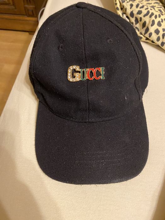 Жіноча чорна кепка бейсболка  гуччі Gucci бв