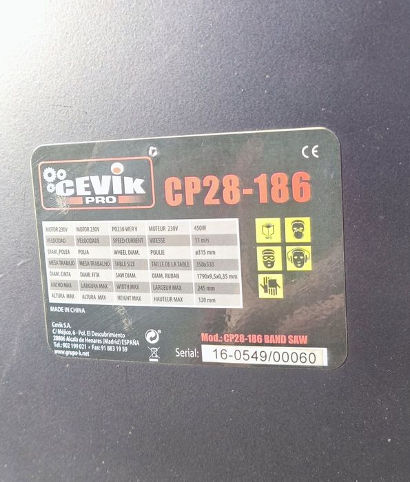 Serra de Fita Cevik CP28-186