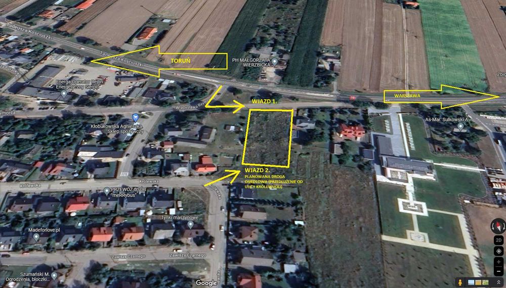 Działka inwestycyjno - budowlana WODA PRĄD UZBROJONA