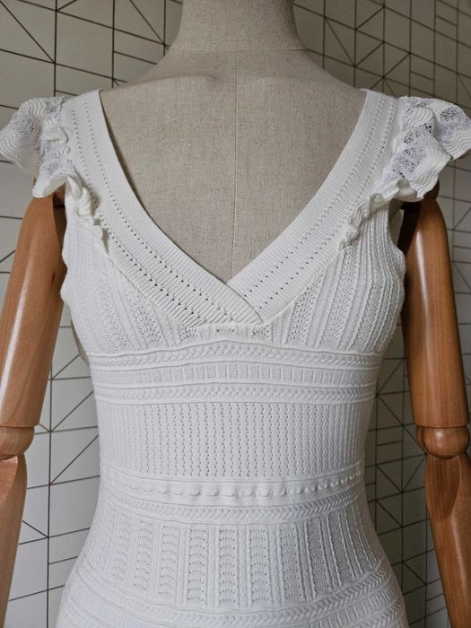 Неймовірна жіноча сукня sezane оригінал, міді сукня кроше sezane