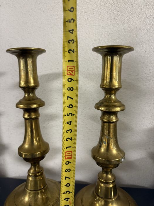 Swieczniki mosiezne antyk