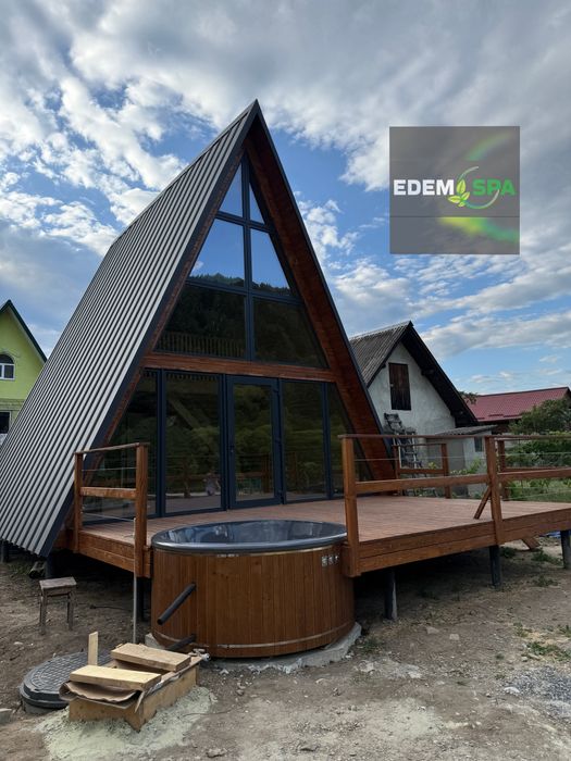 Чан на дровах! Виробник! Спа купіль з джакузі! Джакузі вуличчне!