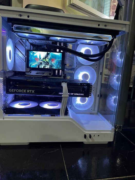 pc gaming TUDO NOVO COM FACTURA  rtx 4070tiSTRIX OC EDITION ryzen 7 9800x3d b650 rogstrix wifi ram16gb.dd5 com monitor 2k