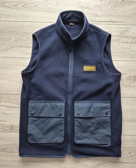 Barbour kamizelka S logo zip swag avant garde luxury outdoor
