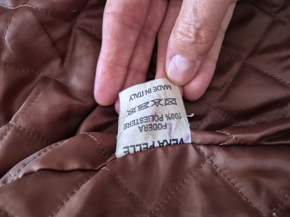 Casaco em pele com pelo Tam.S