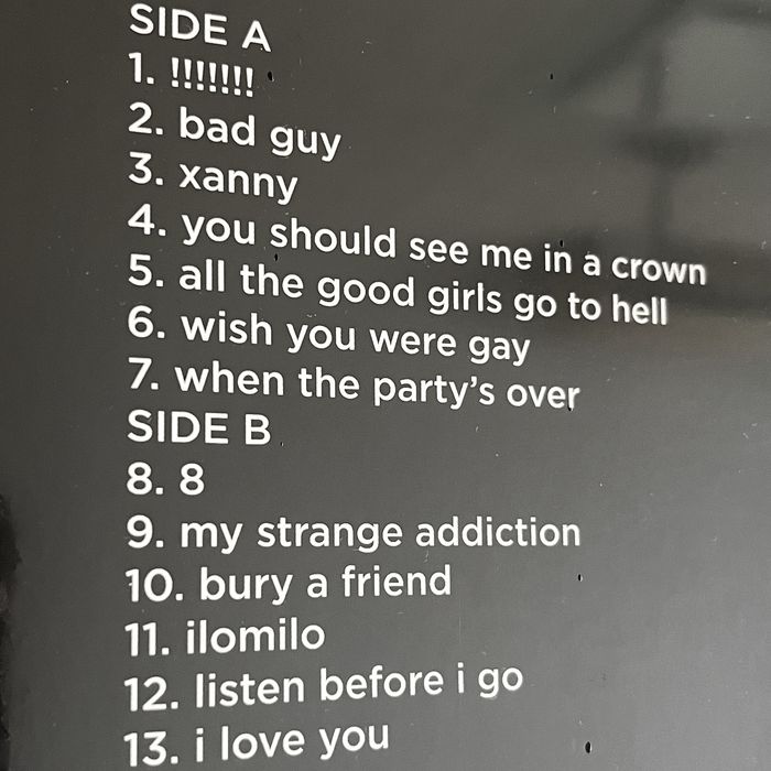 Billie Eilish - When We All Fall Asleep Where Do We Go? LP EU 2019