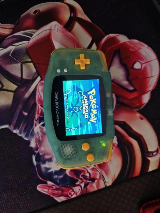 Gameboy advance 100% restaurada c/ ecrã ips v5 e shell glow in the dark