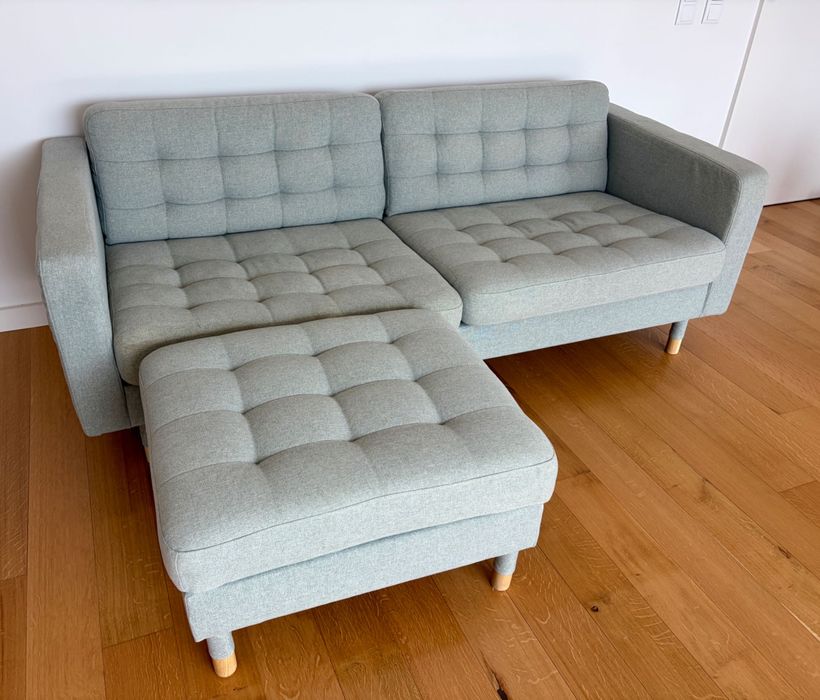 Sofá 3 lugares e Repousa-pés (Sofa & Ottoman)