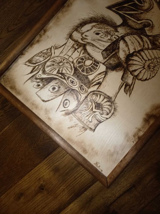 Obraz ręcznie wypalany