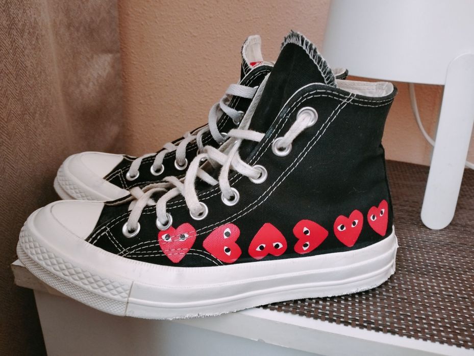 Converse x comme des garçons р. 36.5 uk 4