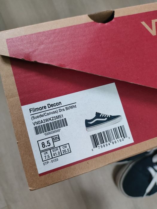 Trampki Vans rozmiar 41 FILMORE DECON