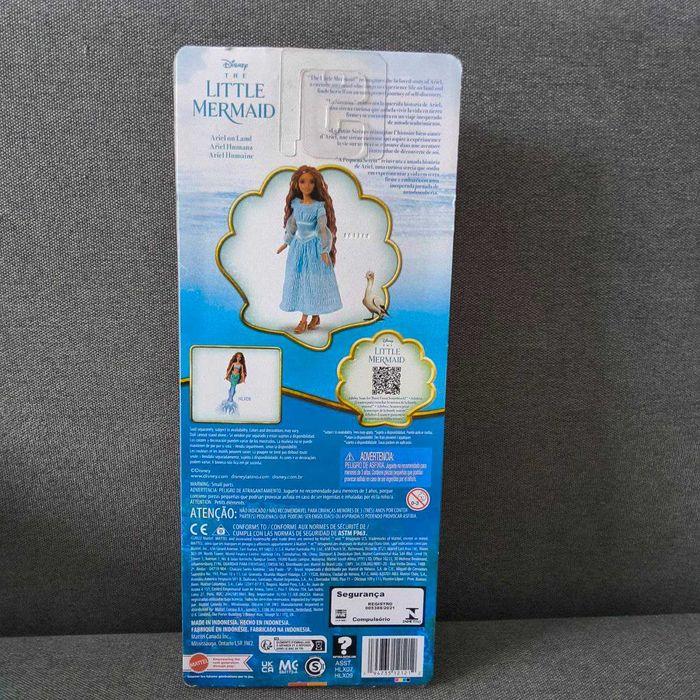 русалочка Арієль 28 см Mattel в голубій сукні