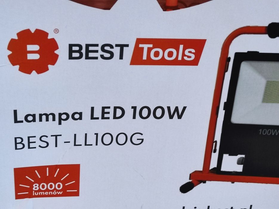 Lampa LED 100W robocza warsztatowa budowlana Nowa