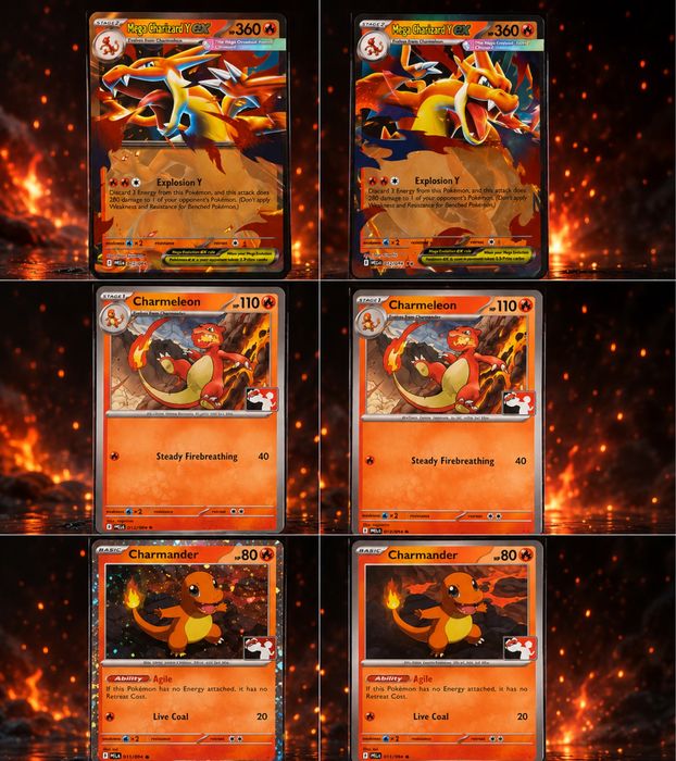 Pokémon tcg - Evolução completa Mega Charizard Y ex