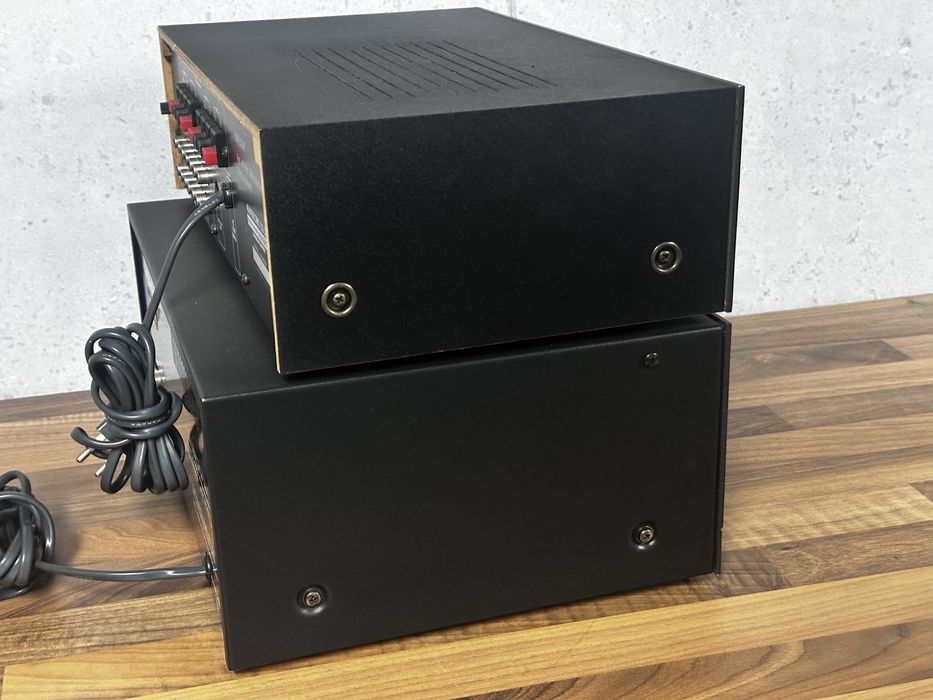 Zestaw Akai AX-2200, CS-702 II magnetofon deck, wzmacniacz,wychyły