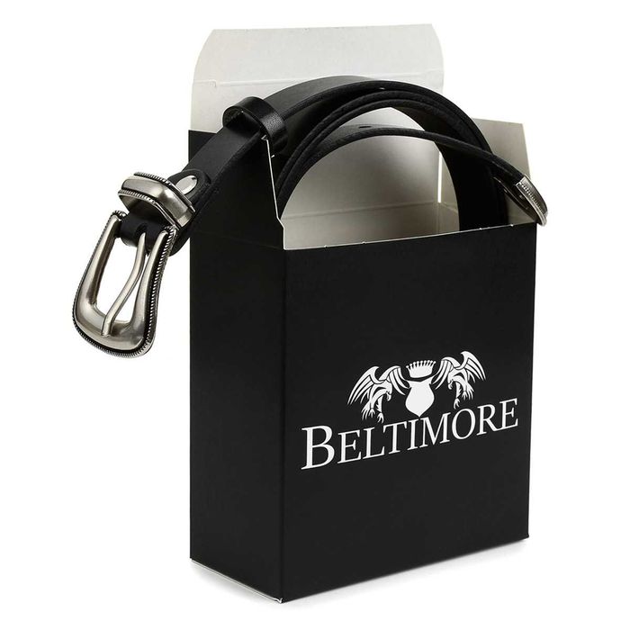 Beltimore skórzany pasek damski klamra podkowa D58