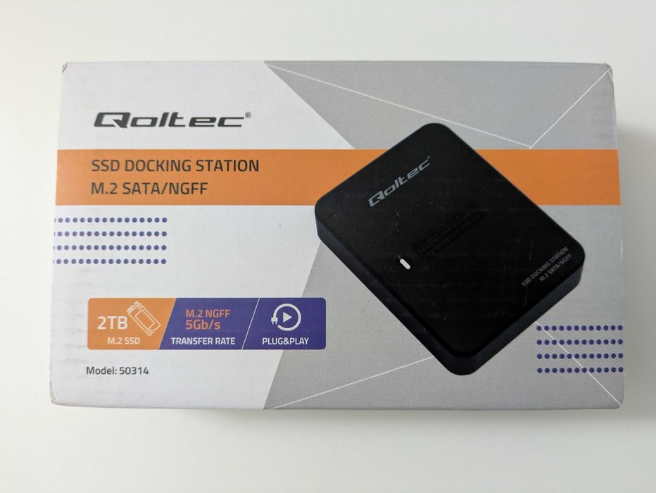 Stacja Dokująca SSD M2 SATA MGFF Qoltec USB-C
