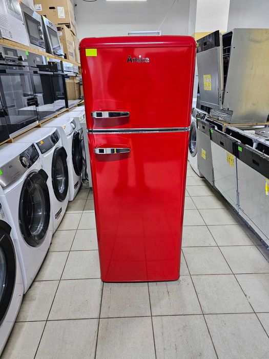Lodówka retro AMICA KGC15630R | 144cm | 206L | Czerwona | gw3mce