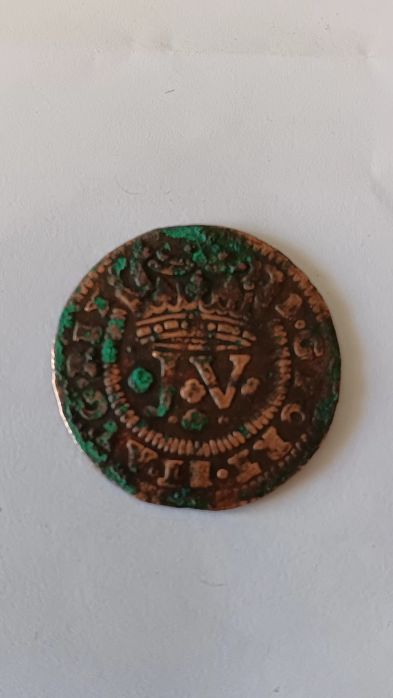 Moedas cobre, V réis, D.João V,  1713 e  1714