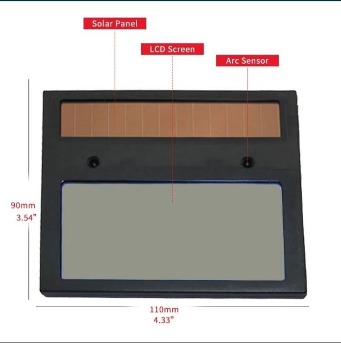 Сварочный светофильтр очки хамелион для маски увеличительное стекло