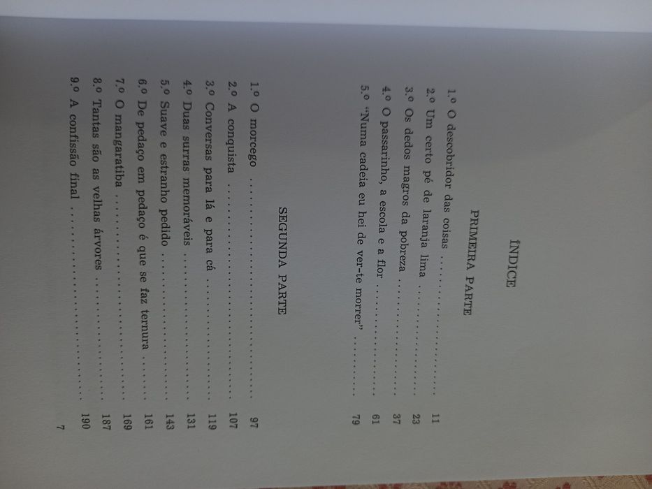 Livro - Meu pé de laranja lima - José Mauro de Vasconcelos