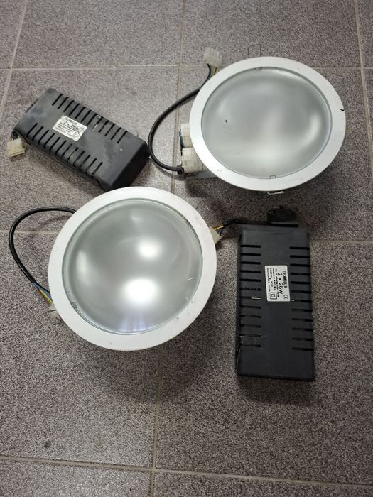 2 focos embutido para exterior