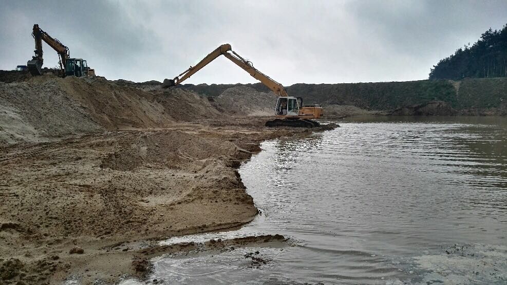 kopanie stawów, koparka long wynajem,usługi,skarpowanie , cała Polska